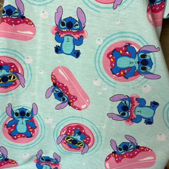 DISNEYLAND DISNEY STITCH WOMEN PAJAMA TSHIRT DRESS - Picture 2 of 10